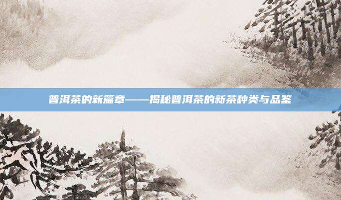 普洱茶的新篇章——揭秘普洱茶的新茶种类与品鉴