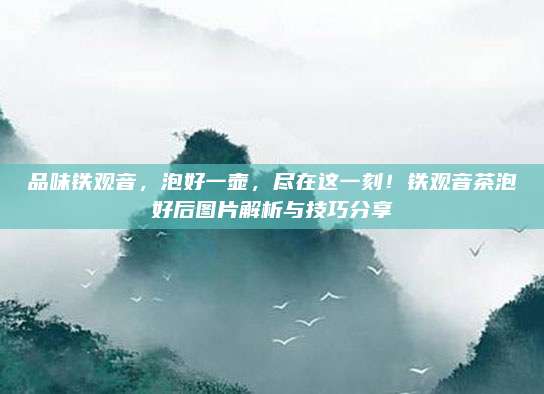 品味铁观音，泡好一壶，尽在这一刻！铁观音茶泡好后图片解析与技巧分享