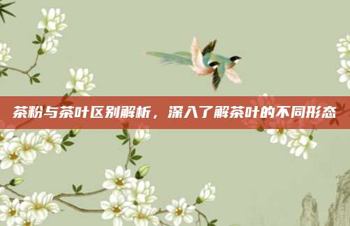 茶粉与茶叶区别解析，深入了解茶叶的不同形态
