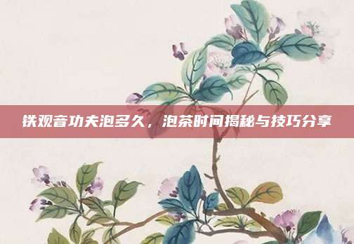铁观音功夫泡多久，泡茶时间揭秘与技巧分享