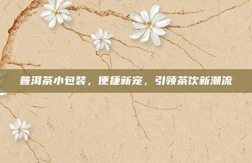 普洱茶小包装，便捷新宠，引领茶饮新潮流