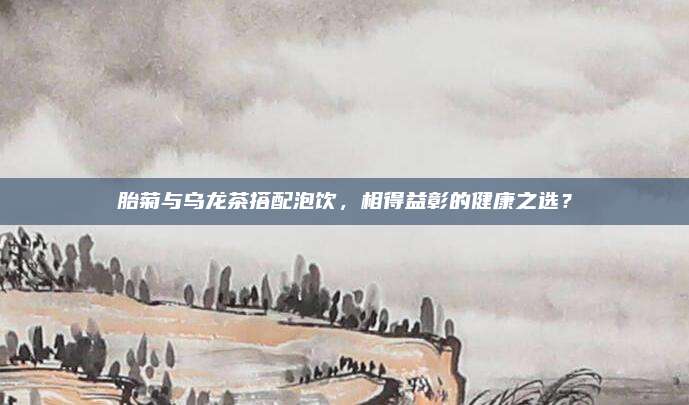 胎菊与乌龙茶搭配泡饮，相得益彰的健康之选？
