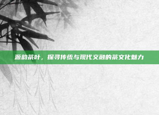 源韵茶叶，探寻传统与现代交融的茶文化魅力