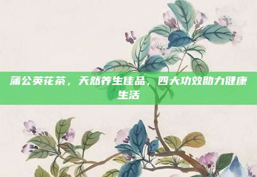 蒲公英花茶，天然养生佳品，四大功效助力健康生活
