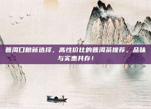 普洱口粮新选择，高性价比的普洱茶推荐，品味与实惠共存！