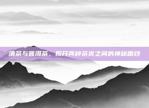 滇茶与普洱茶，揭开两种茶类之间的神秘面纱