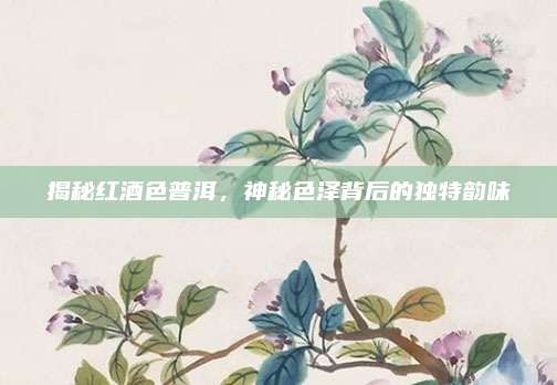 揭秘红酒色普洱，神秘色泽背后的独特韵味