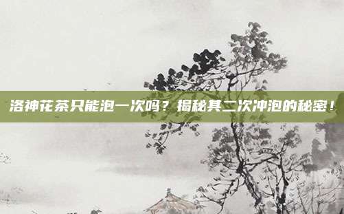 洛神花茶只能泡一次吗？揭秘其二次冲泡的秘密！