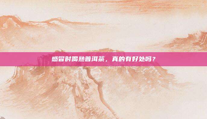 感冒时喝熟普洱茶，真的有好处吗？