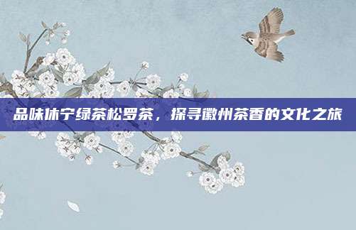 品味休宁绿茶松罗茶，探寻徽州茶香的文化之旅