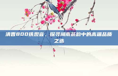 清香800铁观音，探寻闽南茶韵中的高端品质之选