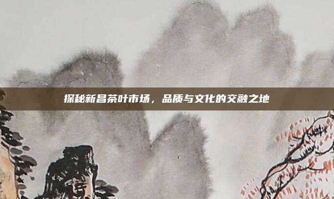 探秘新昌茶叶市场，品质与文化的交融之地