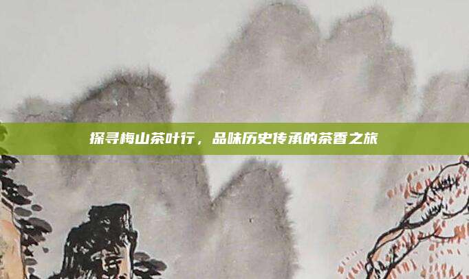 探寻梅山茶叶行，品味历史传承的茶香之旅