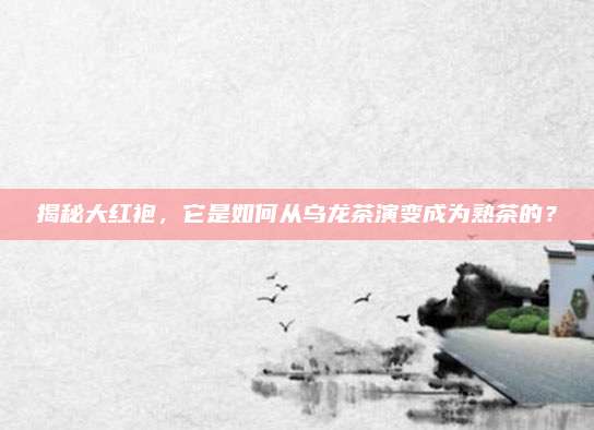 揭秘大红袍，它是如何从乌龙茶演变成为熟茶的？