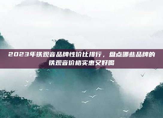 2023年铁观音品牌性价比排行，盘点哪些品牌的铁观音价格实惠又好喝