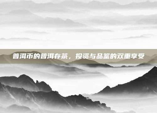 普洱币的普洱存茶，投资与品鉴的双重享受