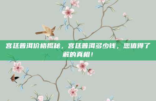 宫廷普洱价格揭秘，宫廷普洱多少钱，您值得了解的真相！