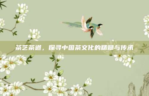 茶艺茶道，探寻中国茶文化的精髓与传承