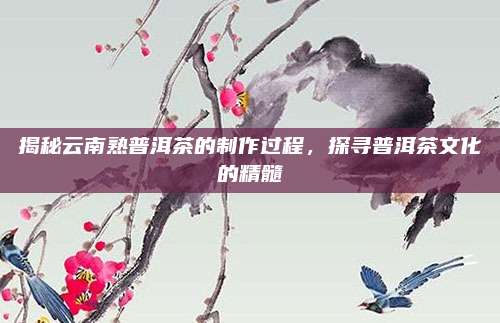 揭秘云南熟普洱茶的制作过程,探寻普洱茶文化的精髓