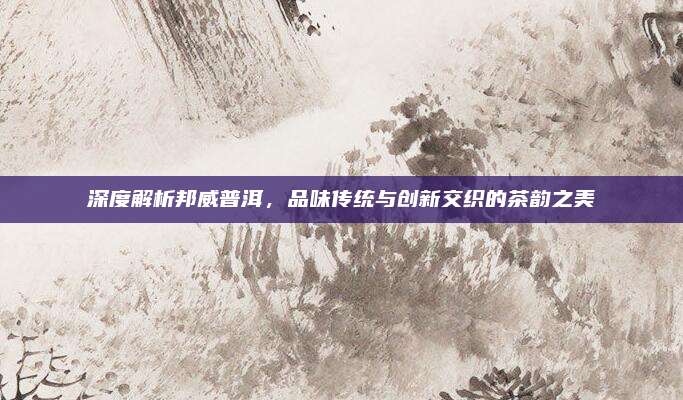 深度解析邦威普洱，品味传统与创新交织的茶韵之美