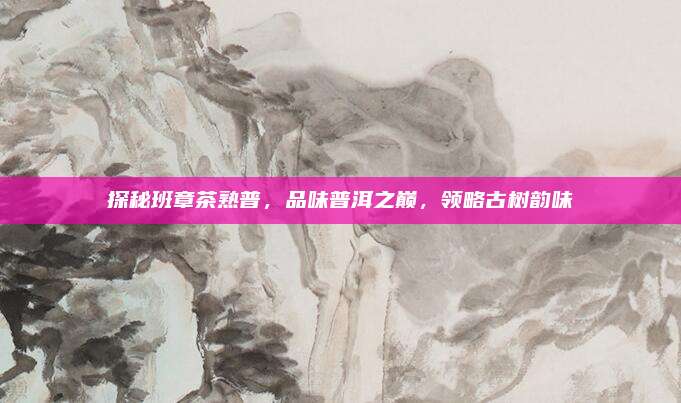 探秘班章茶熟普，品味普洱之巅，领略古树韵味