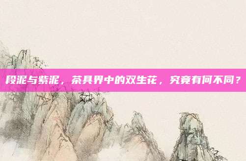 段泥与紫泥，茶具界中的双生花，究竟有何不同？