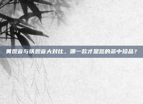 黄观音与铁观音大对比，哪一款才是您的茶中珍品？