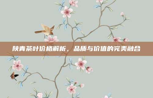 陕青茶叶价格解析，品质与价值的完美融合