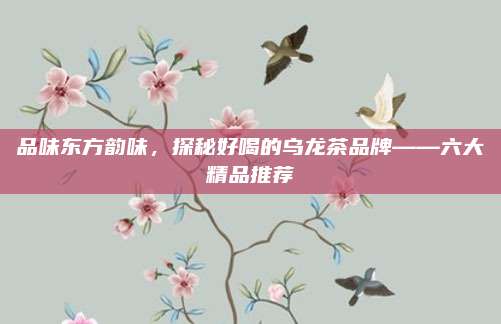 品味东方韵味，探秘好喝的乌龙茶品牌——六大精品推荐