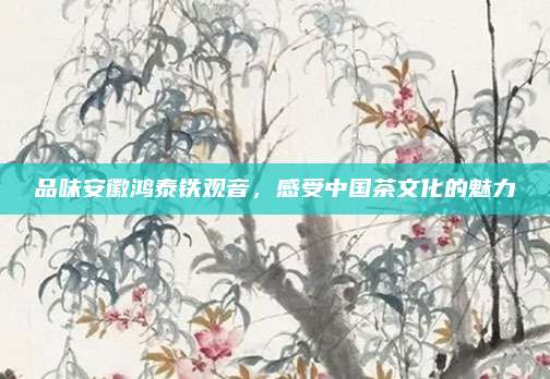 品味安徽鸿泰铁观音，感受中国茶文化的魅力