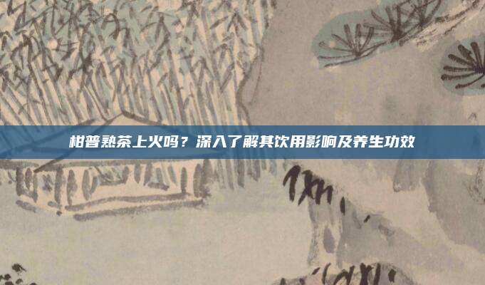 柑普熟茶上火吗？深入了解其饮用影响及养生功效