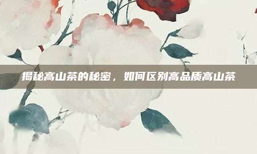 揭秘高山茶的秘密，如何区别高品质高山茶