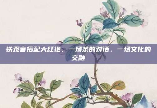铁观音搭配大红袍,一场茶的对话,一场文化的交融