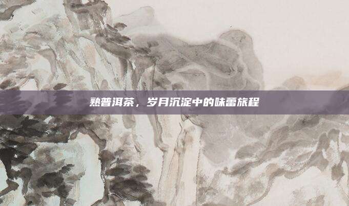 熟普洱茶,岁月沉淀中的味蕾旅程