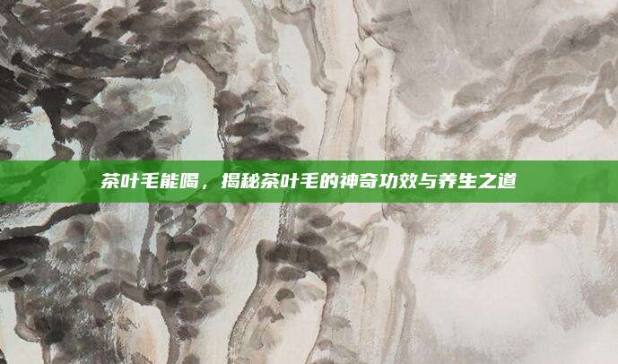 茶叶毛能喝,揭秘茶叶毛的神奇功效与养生之道