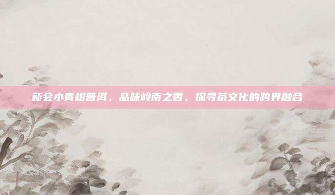 新会小青柑普洱,品味岭南之香,探寻茶文化的跨界融合