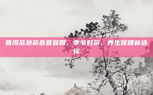 普洱茶熟茶春夏宜喝，季节好茶，养生保健新选择