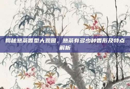 揭秘熟茶香型大观园,熟茶有多少种香形及特点解析