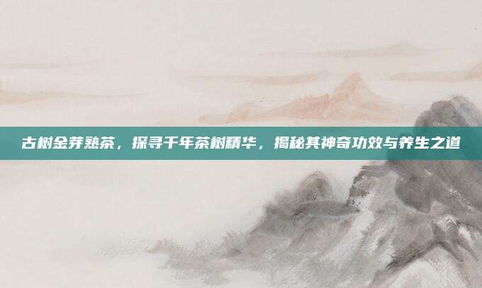 古树金芽熟茶,探寻千年茶树精华,揭秘其神奇功效与养生之道