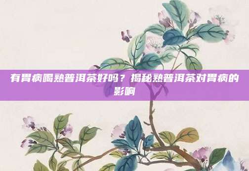 有胃病喝熟普洱茶好吗？揭秘熟普洱茶对胃病的影响