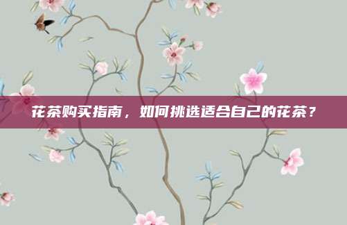 花茶购买指南，如何挑选适合自己的花茶？