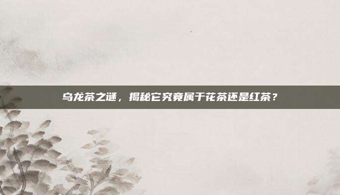 乌龙茶之谜,揭秘它究竟属于花茶还是红茶?