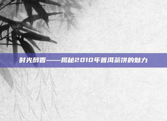 时光醇香——揭秘2010年普洱茶饼的魅力