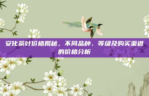 安化茶叶价格揭秘,不同品种、等级及购买渠道的价格分析
