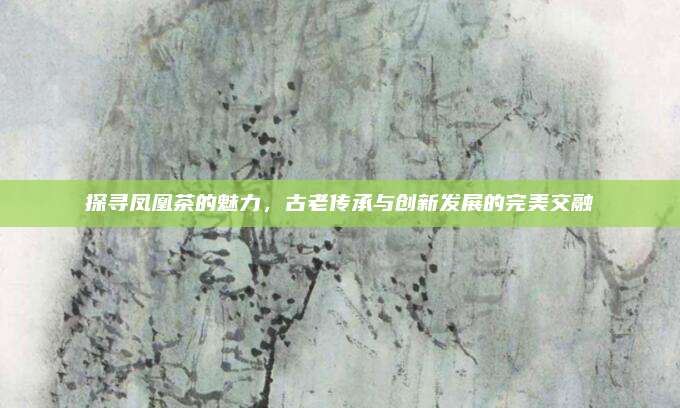 探寻凤凰茶的魅力，古老传承与创新发展的完美交融