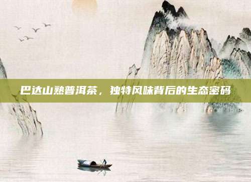 巴达山熟普洱茶，独特风味背后的生态密码