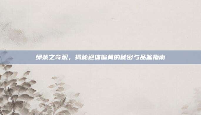 绿茶之奇观，揭秘通体偏黄的秘密与品鉴指南