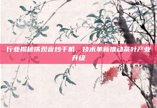 行业揭秘铁观音炒干机,技术革新推动茶叶产业升级