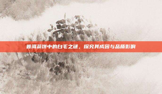 普洱茶饼中的白毛之谜，探究其成因与品质影响