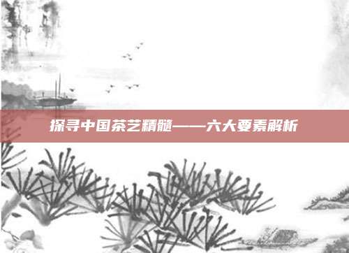 探寻中国茶艺精髓——六大要素解析